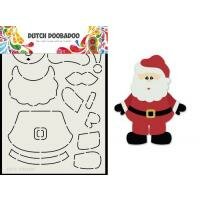 Card Art Build up Kerstman A5