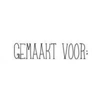 Stamp "gemaakt voor;" 5x25mm rubber unmounted