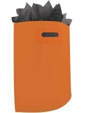 Draagtas oranje 45x4/4x51cm p/50st plastic 