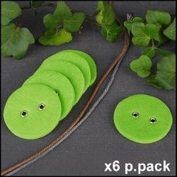 Knoop Vilt groen 5cm p/6st 