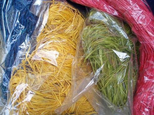 Raffia p/200gr blauw