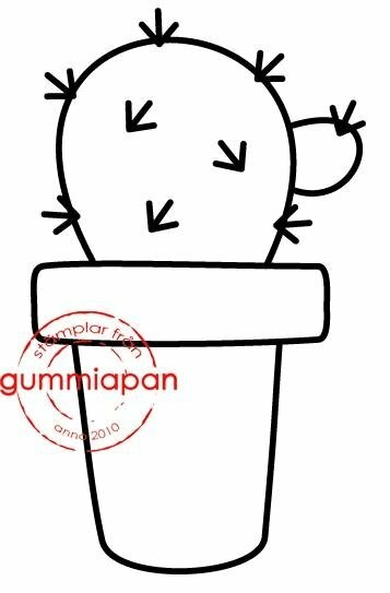 Stamp cactus 25x44mm p/st rubber unmounted