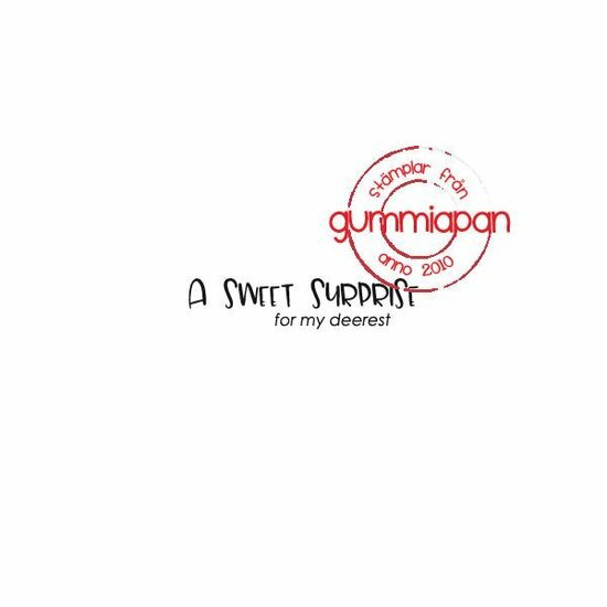 Stamp a sweet surpise 40x9mm p/st rubber unmounted