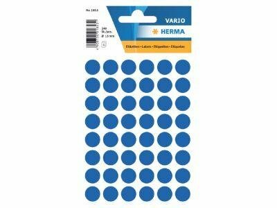 Stickers Herma Rond 12mm p/240st donkerblauw
