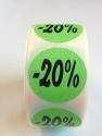 Stickers groen korting 40% p/rol