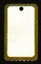 Hangetiket blanco 25x42mm p/1000st goudrand en perforatie