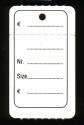 Hangetiket bedrukt 30x50mm p/1000st met perforatie