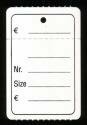 Hangetiket bedrukt 40x60mm p/1000st met perforatie
