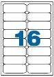 Printeretiket Stickers (16 op vel) a4 p/100vel
