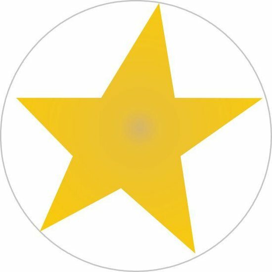 Stickers ster gekleurd 40mm p/20st