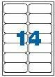 Printeretiket Stickers (14 op vel) a4 p/100vel