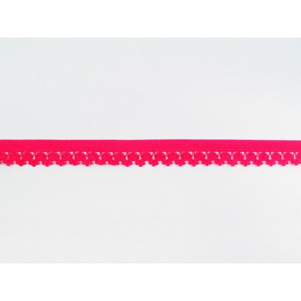 Lint fuchsia 15mm p/mtr elastiek kantje