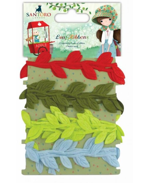 Lint Santoro 4 kleuren blaadjes p/4m