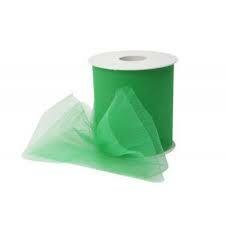 Lint tule groen 50mm p/50mtr