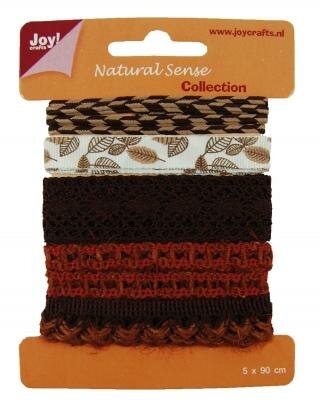 Linten set naturel 4 5x90cm p/set