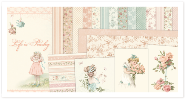 Lintenset zalm/wit/blauw p/24st