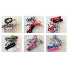 Maritiem pakketje Lintjes,flesje met 2 Bedels p/set