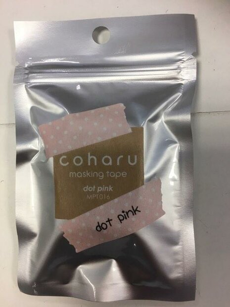 Masking tape roze stip Tepra lite printer p/4m