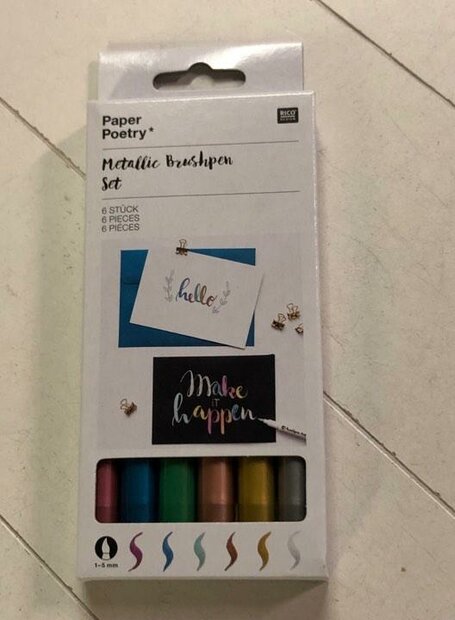 Metallic brushpens p/6st