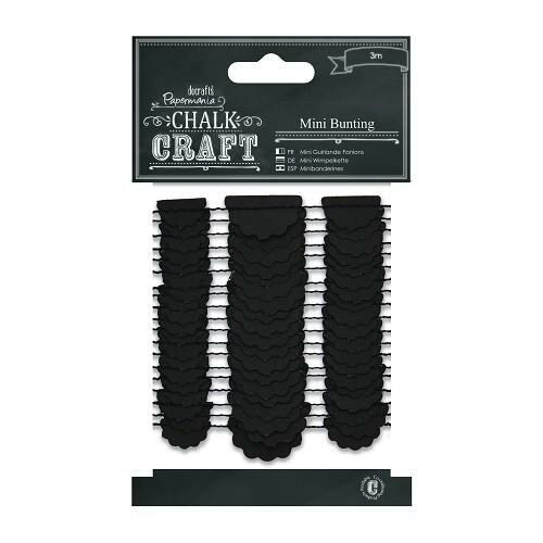 Vlaggetjes mini 1.5x2.5cm p/120st zwart