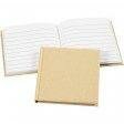 Notitieboek hard 10x10cm p/st kraft