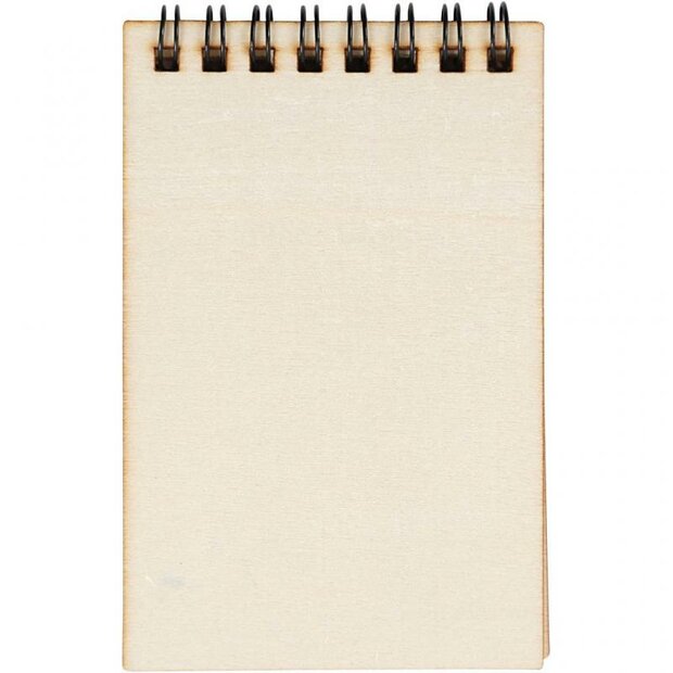 Notitieboek Triplex 7.5x11.5cm p/st bruin