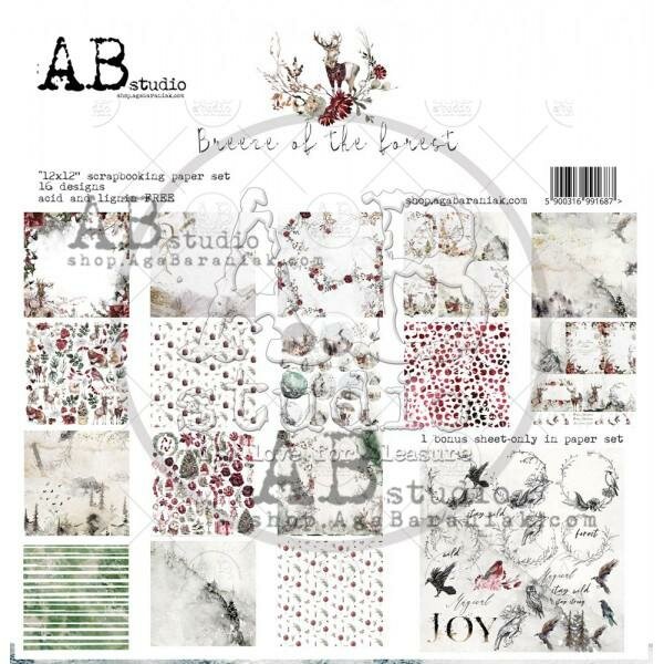 Paper pad 30.5x30.5cm Breeze of the Forest p/9vel