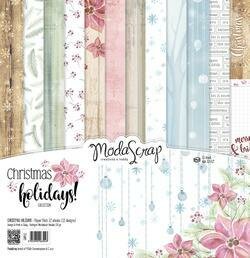 Paper pad 15x15cm Christmas Holidays p/12vel