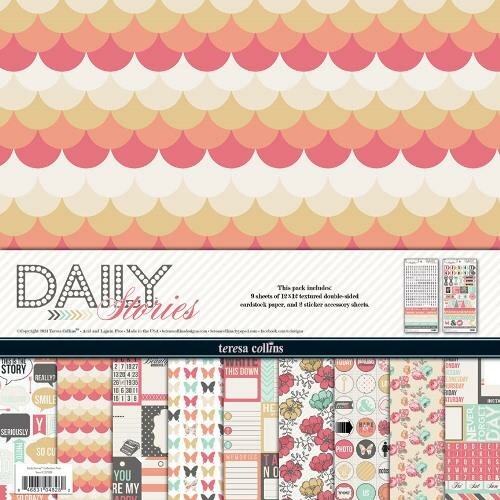 Paper pad 30.5x30.5cm Daily Stories p/9vel