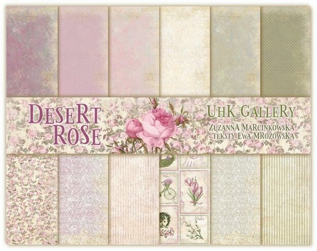 Paper pad Desert Rose 30.5x30.5cm p/6vel