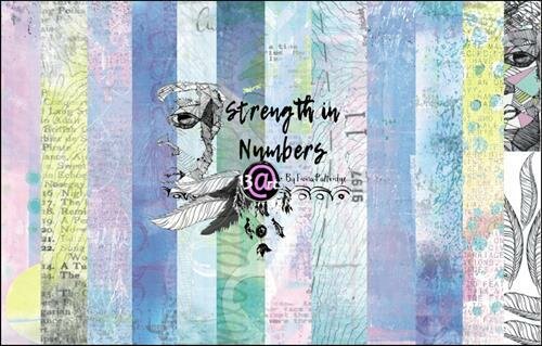 Paper pad Strength in numbers 30.5x30.5cm p/6vel Fiona Paltridge 