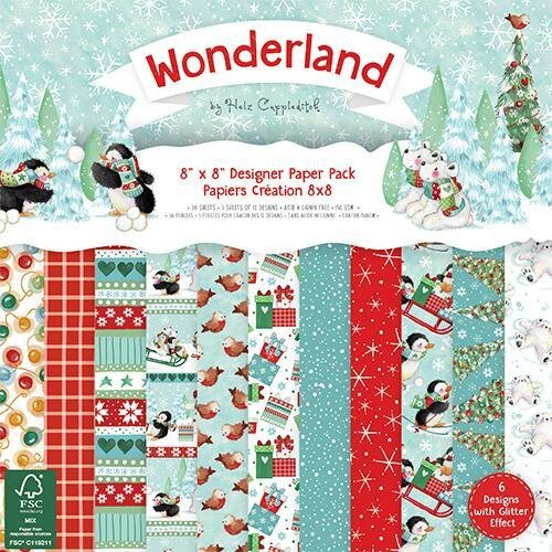 Paper pad Wonderland 20x20cm p/36vel Helz Cuppleditch