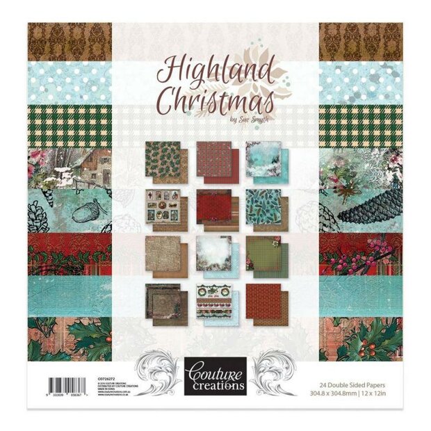 Paper pad Highland Christmas 30.5x30.5cm p/st
