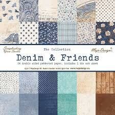 Paper pad 15x15cm Denim&amp;Friends p/48vel