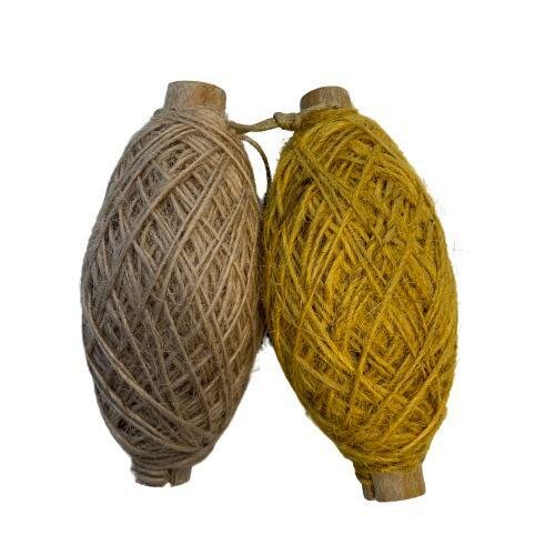 flaxkoord jute geel 1mm p/50mtr 