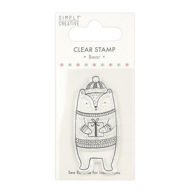 Clear stamp Bear 7x4cm p/st