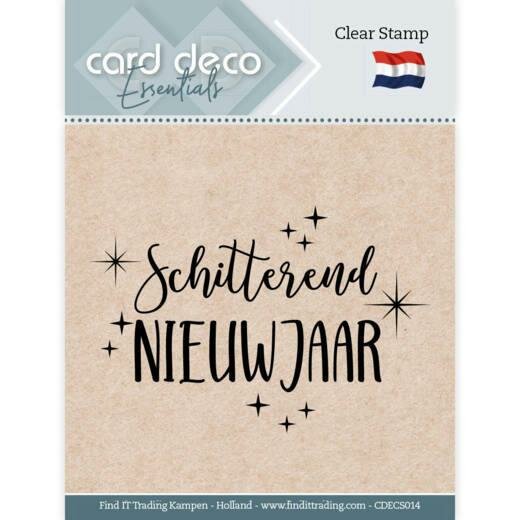 Clear Stamp Schitterend Nieuwjaar 7x4.5cm p/st