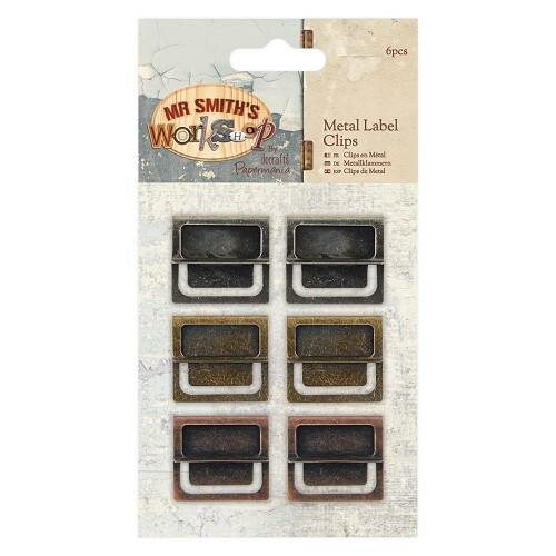 Metal Label Clips mr Smith p/set