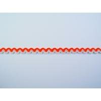 Lint oranje zigzag band Hip-line 8mm p/m