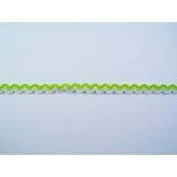 Lint limegroen zigzag band Hip-line 8mm p/m