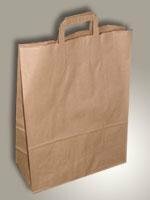 Draagtas 32x12x41cm p/250st bruin plat