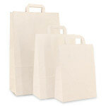 Draagtas 22x11x28cm p/50st wit plat 