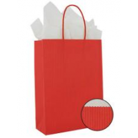  Draagtas 35x12x40cm rood p/50st papier gedraaid