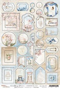 Cardboard die cuts Wedding Dream A4 p/vel