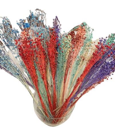 Bloemen aubergine met bolletjes p/10st