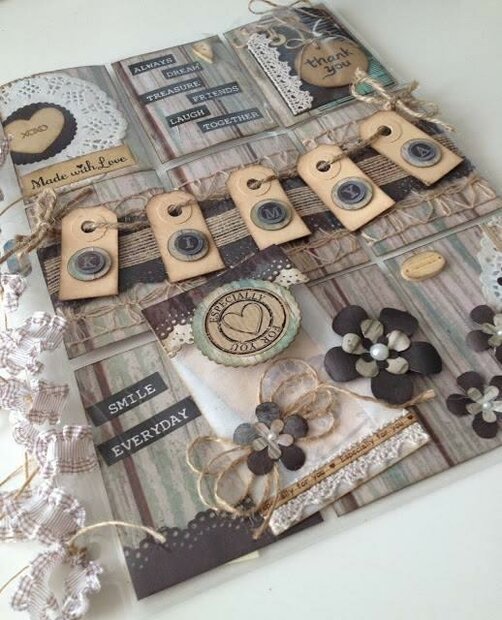 BasisPakket POCKET LETTER 9- pocket Sandra Vintage p/set