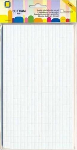 Foam dots XL 2x5x5mm p/836st wit