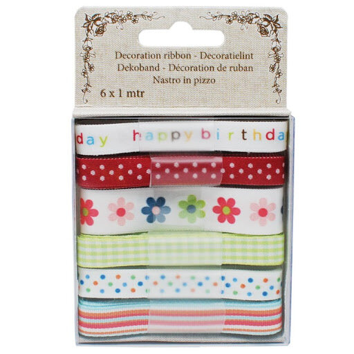 Lintenset wit luxe 6x1mtr gekleud p/set happy B