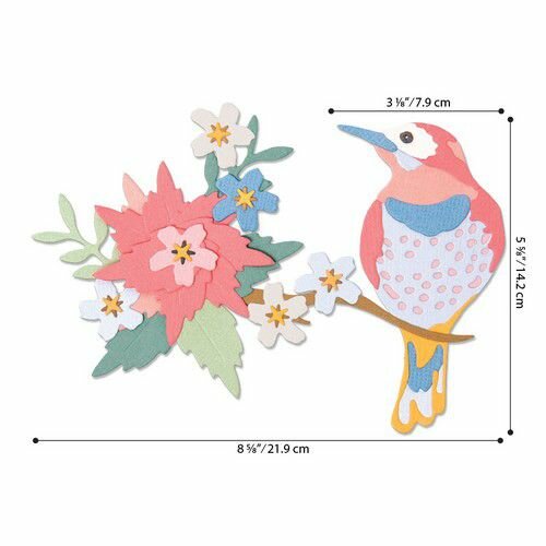 Stans thinlits Bird Scene p/14st