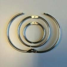 Boekbindersringen 20mm p/12st zilver